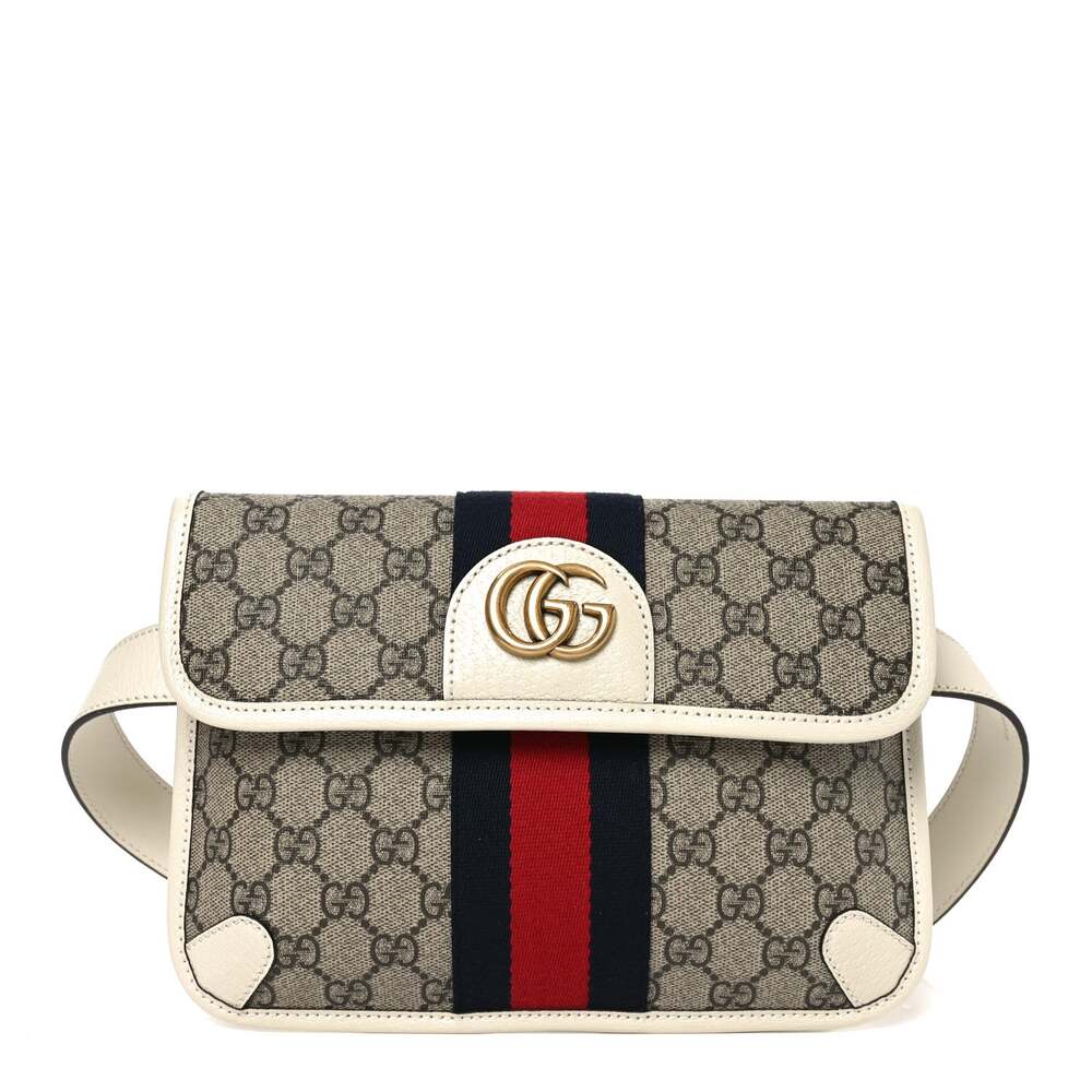 Gucci Gg Supreme Web Small Ophidia Belt #253537G10B